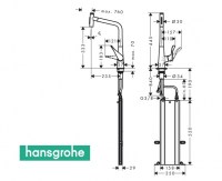 MONOMANDO COCINA EXTRAIBLE METRIS SELECT HANSGROHE